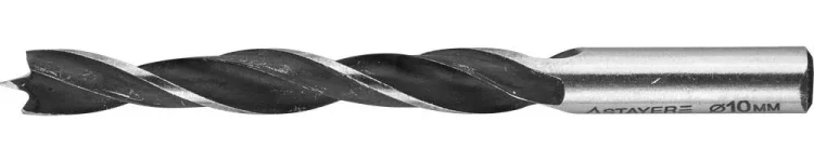 Сверло спиральное по дереву "M-type", М-образная заточка, сталь HCS, STAYER Professional 2942-120-10, d=10мм 2942-120-10_z01 купить в Муравленко