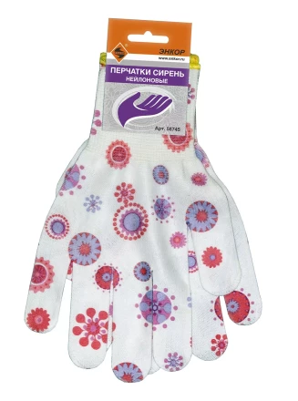 Перчатки нейлоновые Сирень Энкор 1/10 58745 купить в Муравленко