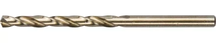 Сверло ЗУБР &quot;ЭКСПЕРТ&quot; КОБАЛЬТ по металлу, цилиндрический хвостовик, быстрорежущая сталь Р6М5К5, класс точн. А1, 4,5х80мм 4-29626-080-4.5 купить в Муравленко