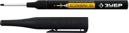 ЗУБР Колибри-30 черный, наконечник L 30 мм,  2.8 мм, перманентный маркер для отверстий (06338-2) купить в Муравленко