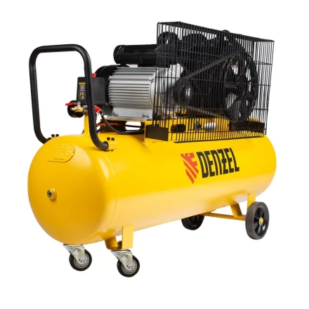 Компрессор воздушный рем. привод BCV2300/100, 2,3 кВт, 100 литров, 440 л/мин Denzel 58111 купить в Муравленко