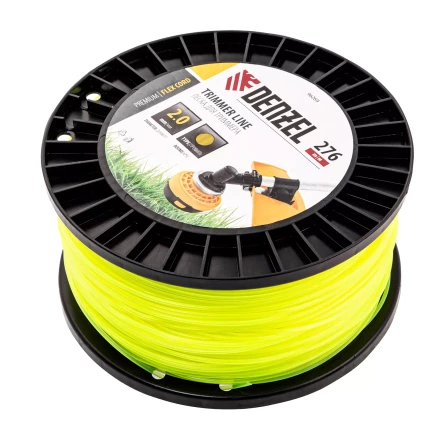 Леска для триммера круглая, 2,0мм х 276м, на DIN катушке FLEX CORD,  Denzel 96269 купить в Муравленко