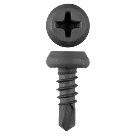 Саморезы ЗУБР &quot;МАСТЕР&quot; со сверлом фосфатированные, для крепления лист. металла до 2 мм, полуцилиндр. головка, 3.8x11мм, 50шт 300136-38-11 купить в Муравленко