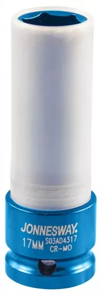 Головка ударная шестигранная 1/2" М17 для л/с дисков  S03АD4317 Jonnesway 99427 купить в Муравленко