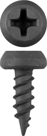 Саморезы ЗУБР &quot;МАСТЕР&quot; фосфатированные, для крепления лист. металла до 0.9 мм, полуцилиндр. головка, 3.5x11мм, 55шт 300116-35-11 купить в Муравленко