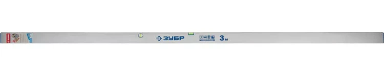 Правило-уровень ЗУБР "ЭКСПЕРТ", с ребром жесткости , 2 глазка, усиленный прямоугольный профиль 1,6мм, 3,0м 10753-3.0 купить в Муравленко