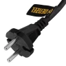 Шнур сетевой Denzel Energy Series, ПВС, 3 м, 2 x 1,5 мм, с неразборной вилкой, черный, 3 м, 37673 купить в Муравленко