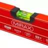Уровень коробчатый усиленный MIRAX, фрезерованная поверхность, утолщенный профиль, 3 противоударных ампулы (1 поворотная на 360 град), с ручками, 80 см 34603-080 купить в Муравленко