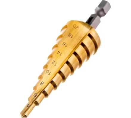 Сверло ступенчатое HSS-TiN с прямым желобком, 4-20x75, 1/4&quot; (Makita D-40129) купить в Муравленко