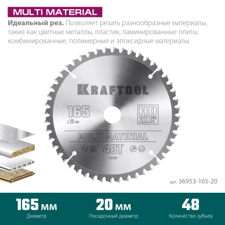 Диск пильный Multi Material, повышенный ресурс 36953-165-20 купить в Муравленко