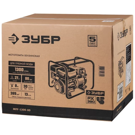 Мотопомпа бензиновая МПГ-1300-80 серия МАСТЕР купить в Муравленко