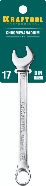 Ключи комбинированные KRAFTOOL, Cr-V, DIN 3113 27079-17 купить в Муравленко