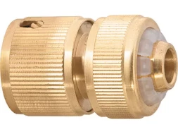 Соединитель латунный быстросъемный для шланга 1/2" аквастоп  PALISAD 66240