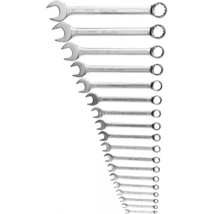 Набор KRAFTOOL &quot;EXPERT&quot;: Ключи гаечные комбинированные, Cr-V сталь, хромированные, 6-32мм, 18шт 27079-H18 купить в Муравленко