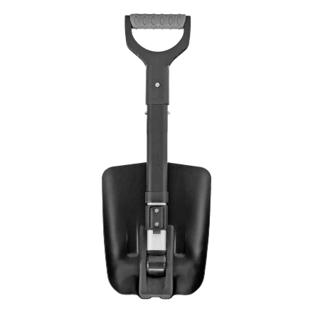 Лопата автомобильная складная, алюминиевая, 220х280х585-870 мм, телескопический черенок // Denzel 61695 купить в Муравленко