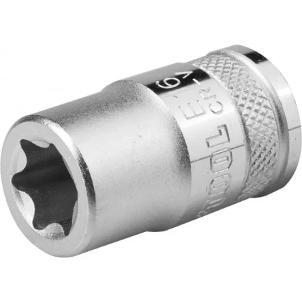 Торцовая головка KRAFTOOL &quot;INDUSTRIE QUALITAT&quot;, Cr-V, внешний TORX, хромосатинированная, 1/2&quot;, Е 18 27810-18_z01 купить в Муравленко