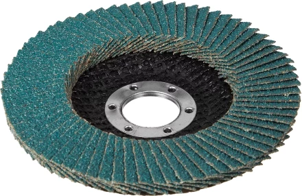 Круг шлифовальный ЗУБР &quot;ЭКСПЕРТ&quot; лепестковый торцевой, тип КЛТ 1, зерно-электрокорунд циркониевый, P60, 115х22,2мм 36595-115-60 купить в Муравленко