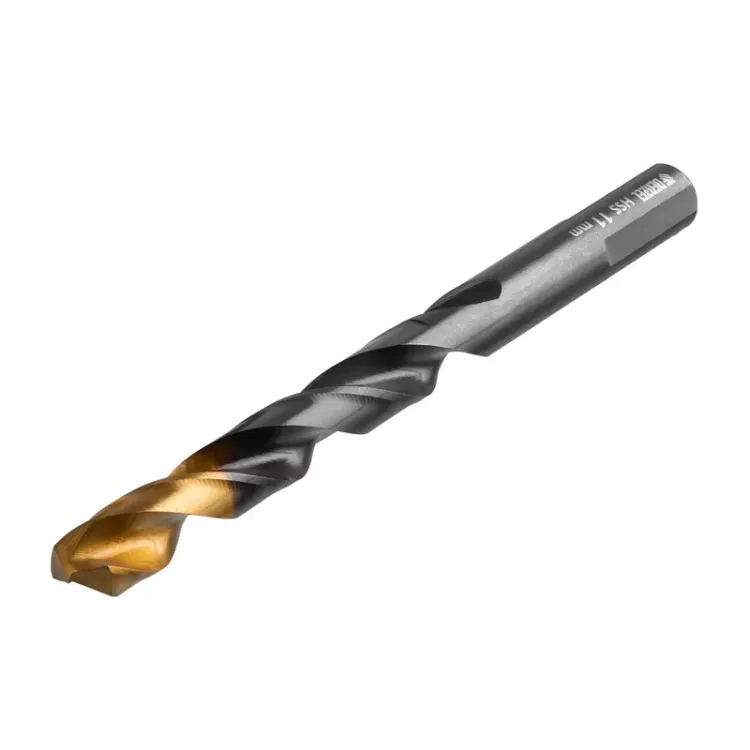Сверло по металлу, 11 мм, HSS-Tin, Golden Tip, 6 шт. Denzel 717223 купить в Муравленко