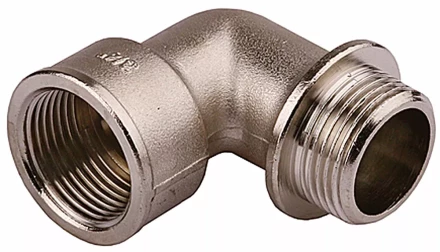 Уголок GENERAL FITTINGS с упором, никелированная латунь, г/ш, 3/4&quot; 51072-G/S-3/4 купить в Муравленко