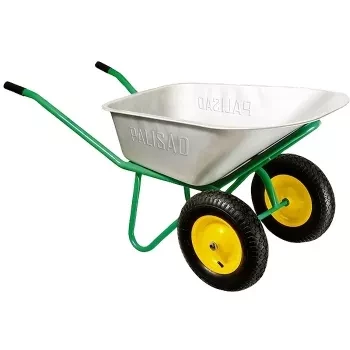 Тачка садово-строительная 2-х колесная усиленная грузоподъемность 320 кг объем 100 л 689833 купить в Муравленко