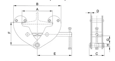 Захват балочный тип JT клипса г-п 5 тонн купить в Муравленко