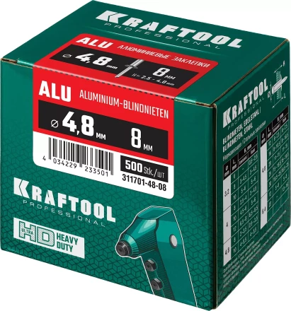 Заклепки алюминиевые KRAFTOOL 311701-48-08 купить в Муравленко