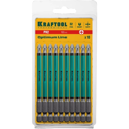Биты KRAFTOOL OPTIMUM PH 26122-2-100-10 купить в Муравленко