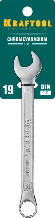 Ключи комбинированные KRAFTOOL, Cr-V, DIN 3113 27079-19 купить в Муравленко