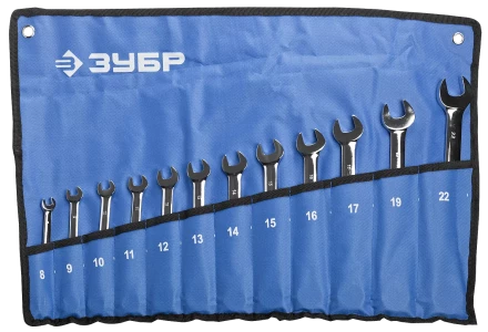 Наборы трещоточных комбинированных ключей Зубр серия ПРОФЕССИОНАЛ 27075-H12 купить в Муравленко