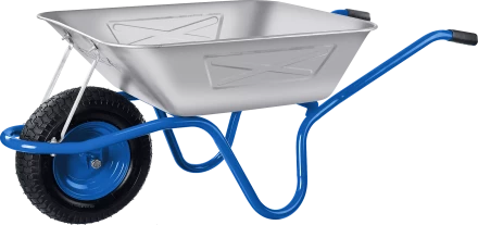 Тачка с широким пневматическим колесом строительная одноколесная 250 кг серия ПРОФЕССИОНАЛ купить в Муравленко