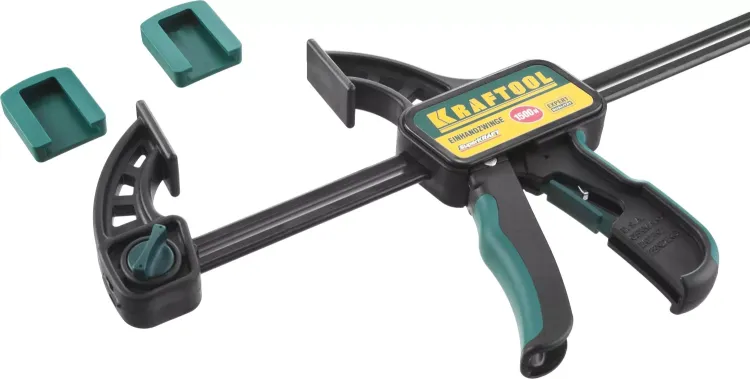Струбцина "EcoKraft" ручная пистолетная, KRAFTOOL 32226-60, пластиковый корпус, 600/800мм, 150кгс 32226-60 купить в Муравленко