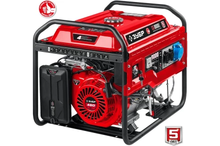ЗУБР 8000 Вт, бензиновый генератор с электростартером (СБ-8000Е) купить в Муравленко