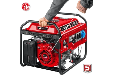 ЗУБР 8000 Вт, бензиновый генератор с электростартером (СБ-8000Е) купить в Муравленко