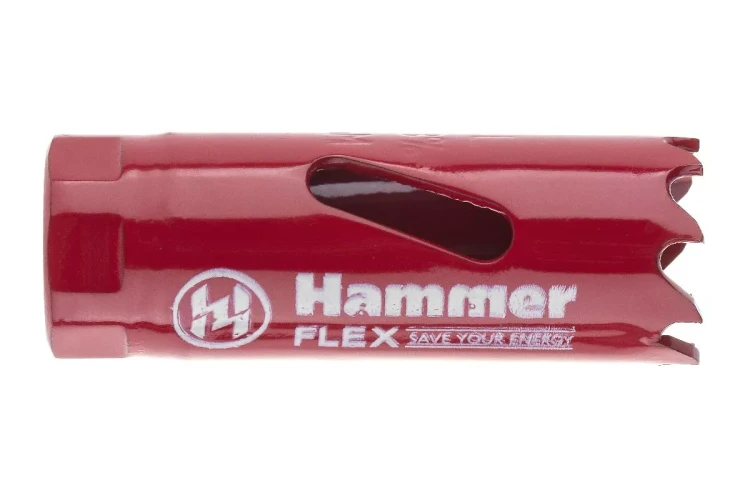 Коронка биметаллическая HAMMER Ф19х38мм 1/2"  BiMETALL (224-001) купить в Муравленко
