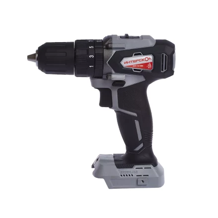 Профессиональная ударная дрель-шуруповерт с бесщеточным (вентильным) двигателем ИНТЕРСКОЛ ДАУ-13/18ВК аккумуляторная Li-ion АПИ (кейс, без аккумулятора и ЗУ) купить в Муравленко