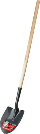 ЗУБР Мастер, 474 х 215 х 1500 мм, полотно 1.6 мм, закалено, дерев. черенок высш. сорт, тип ЛСГ, штыковая лопата (39575) купить в Муравленко