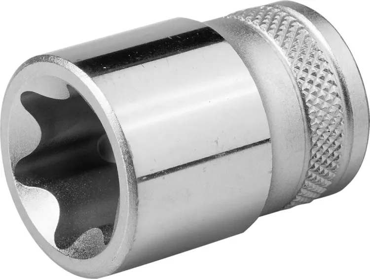 Торцовая головка KRAFTOOL "INDUSTRIE QUALITAT", Cr-V, внешний TORX, хромосатинированная, 1/2", Е 22 27810-22_z01 купить в Муравленко
