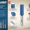 ЗУБР 12 x 30 мм, хвостовик 8 мм, фреза пазовая прямая с нижними подрезателями, Профессионал (28755-12-30) купить в Муравленко