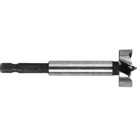 ЗУБР &quot;ЭКСПЕРТ&quot;. Сверло Форстнера по дереву, шестигранный хвостовик 1/4&quot;, 25мм 29993-25 купить в Муравленко