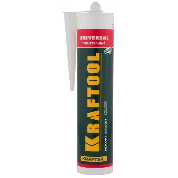 Герметик силиконовый KRAFTOOL прозрачный, универсальный, 300мл 41253-2 купить в Муравленко