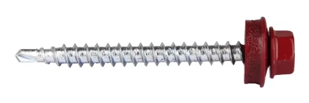 Саморезы ЗУБР &quot;ПРОФЕССИОНАЛ&quot; окраш., RAL 3005 темно-красн., для крепл. кров. матер. к дерев. обреш., 4.8x50мм, 250шт 4-300315-48-050-3005 купить в Муравленко