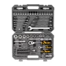 Набор инструментов Denzel, 1/2", 1/4", CrV, S2, пластиковый кейс, 82 предмета 15809 купить в Муравленко