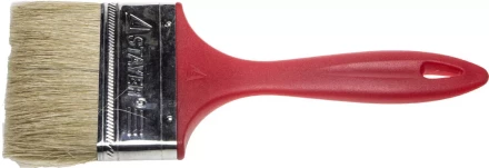 Кисть плоская STAYER &quot;UNIVERSAL-EURO&quot;, светлая натуральная щетина, пластмассовая ручка, 100мм 0108-100 купить в Муравленко