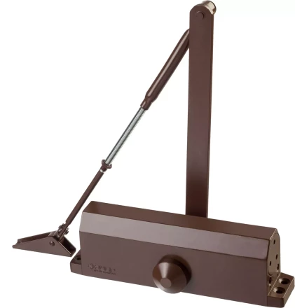 Доводчик дверной ЗУБР &quot;ПРОФЕССИОНАЛ&quot;, для дверей массой до 100 кг, цвет коричневый 37912-100 купить в Муравленко