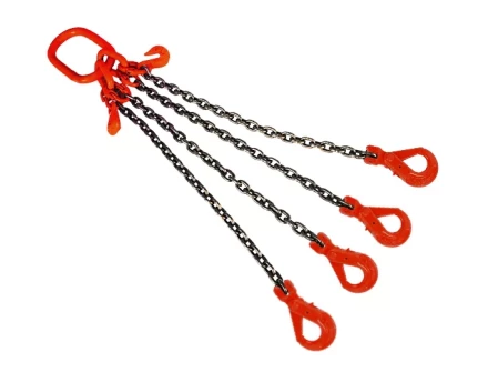 Строп цепной TOR 4СЦ г/п 45,0 т 9,0 м с укорачивающими и самозакрывающимися крюками 1017027 купить в Муравленко