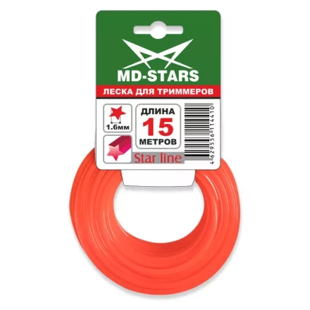 Леска для триммера STAR LINE (звездочка) 3,0MMX15M купить в Муравленко