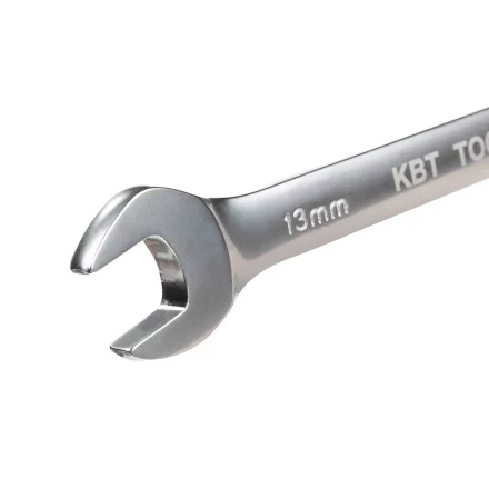 Набор гаечных комбинированных трещоточных ключей КВТ НТК-8 (8–19 мм), 8 шт. (91949) купить в Муравленко