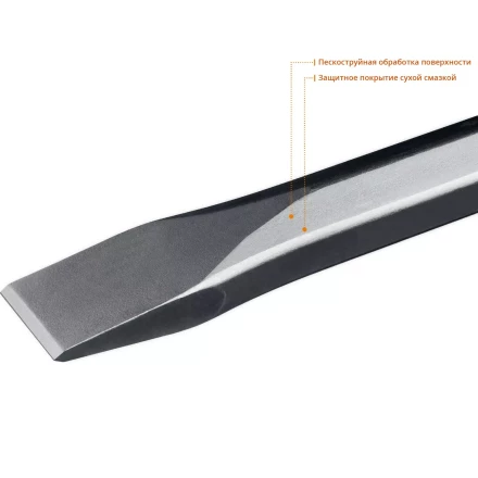 ЗУБР БУРАН, 35 х 400 мм, HEX 28, плоское зубило (29380-35-400) купить в Муравленко