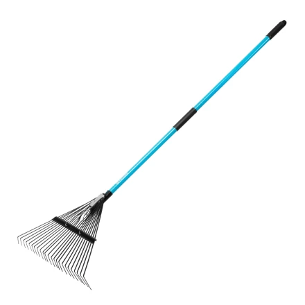 Грабли веерные стальные, 570х1520 мм, 24 зуба, фибергласовый черенок, ПВХ накладка, LUXE// Palisad 617199 купить в Муравленко