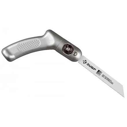 Ножовка ЗУБР &quot;ЭКСПЕРТ&quot; &quot;ТРАНСФОРМЕР&quot; универсал складная многопозицион, с биметаллическим полотном шаг 1мм, 24TPI, 130мм 4-15187 купить в Муравленко